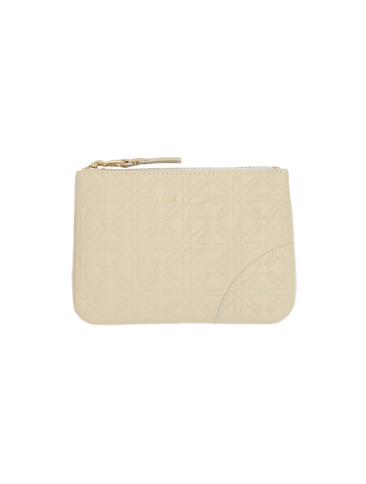 Embossed Star Small Zip Wallet