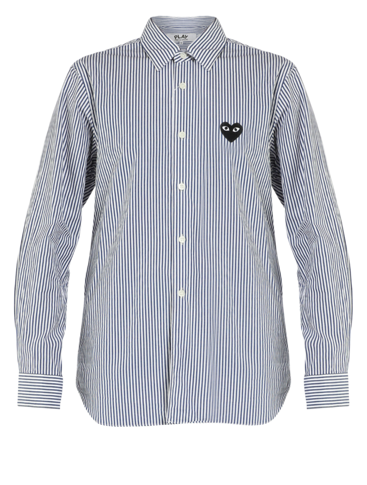 Men's Black Heart Striped Shirt