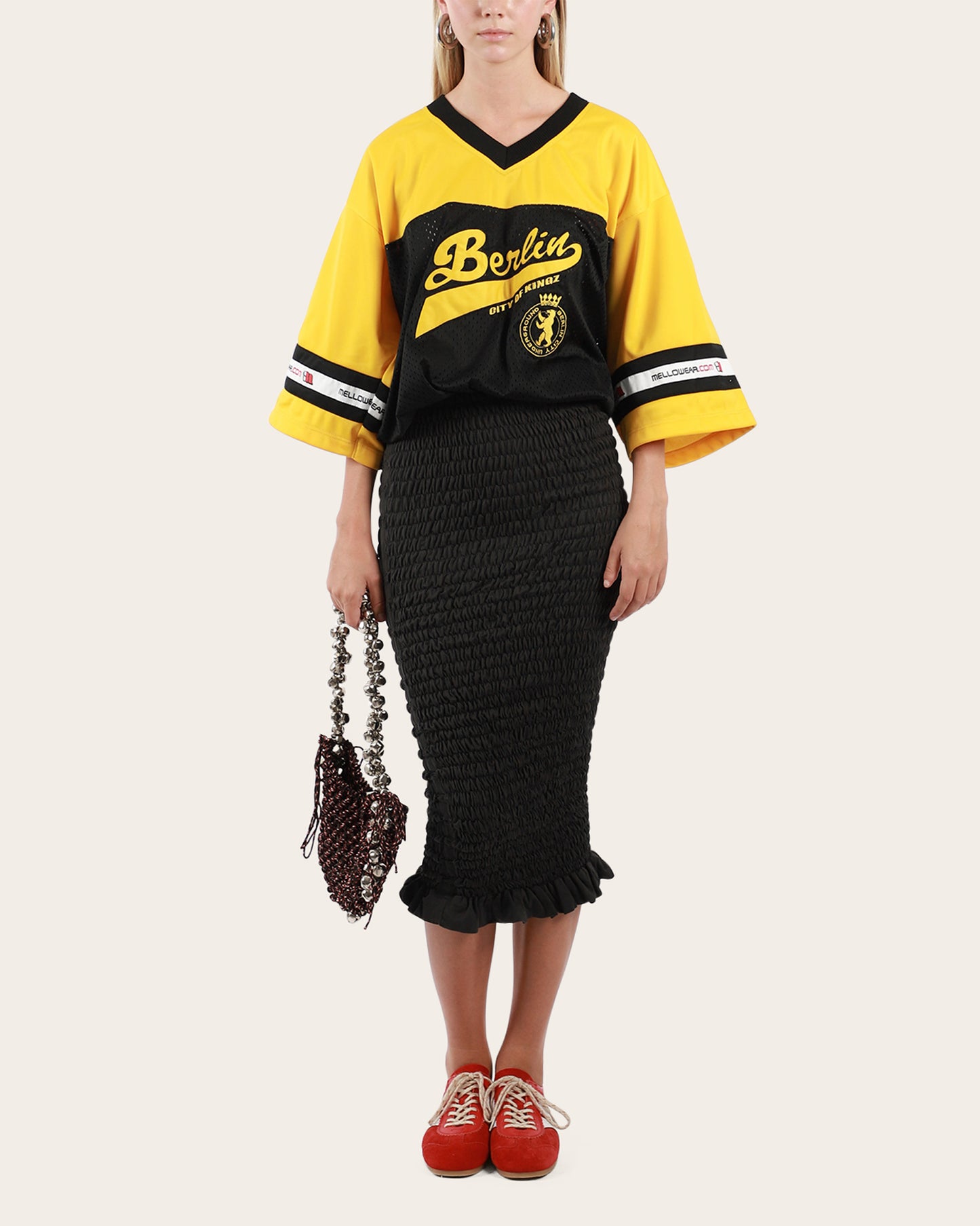 Shirred American Football Dress Large