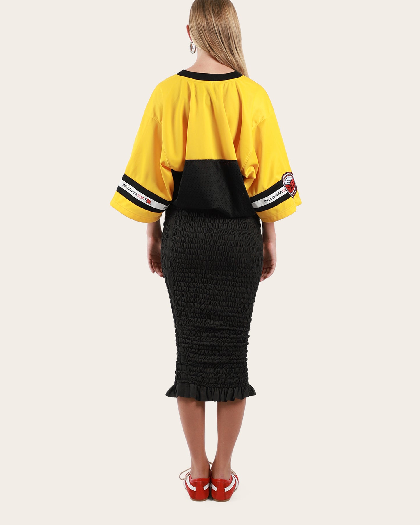 Shirred American Football Dress Large