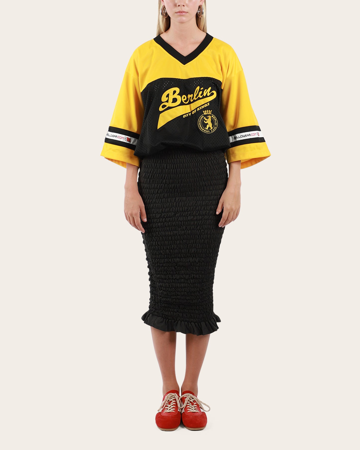 Shirred American Football Dress Large