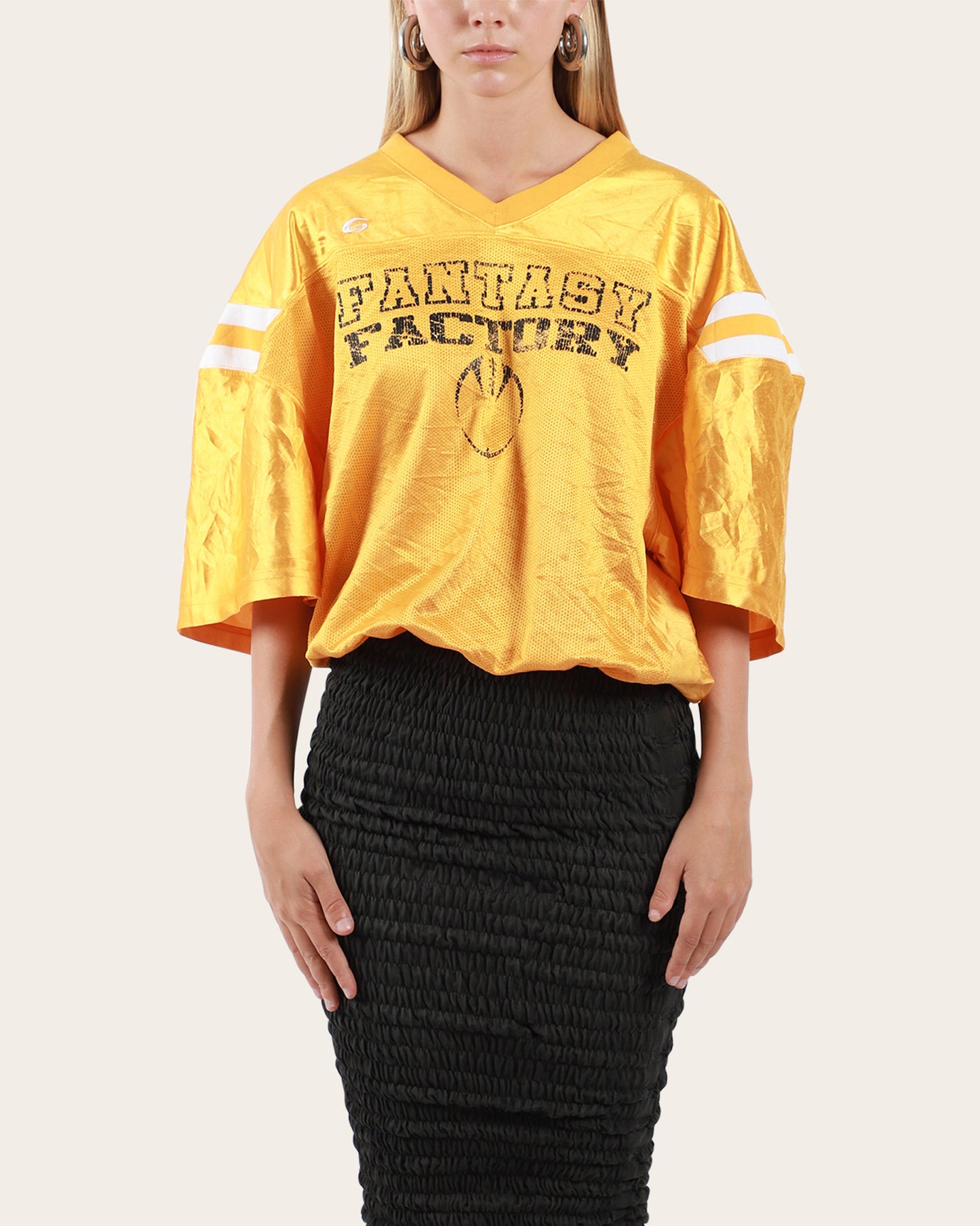 Shirred American Football Dress Small