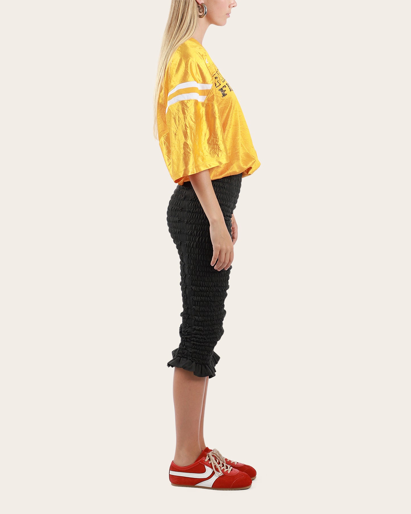 Shirred American Football Dress Small