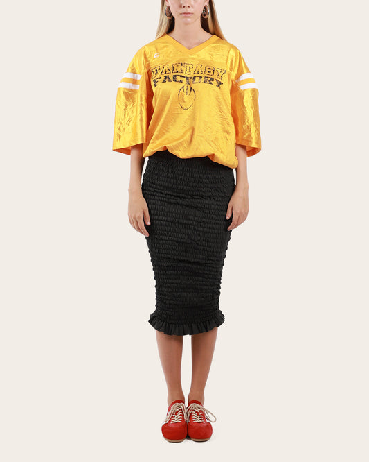 Shirred American Football Dress Small