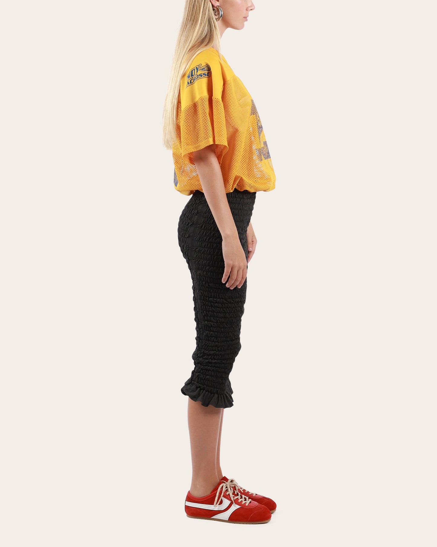 Shirred American Football Dress Small