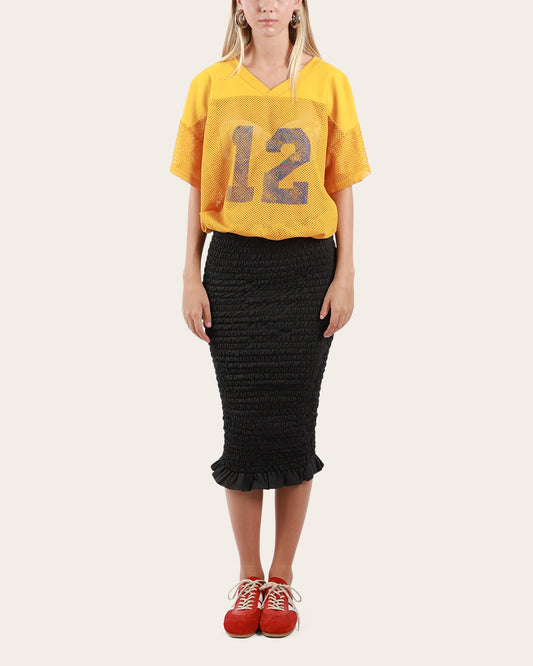 Shirred American Football Dress Small