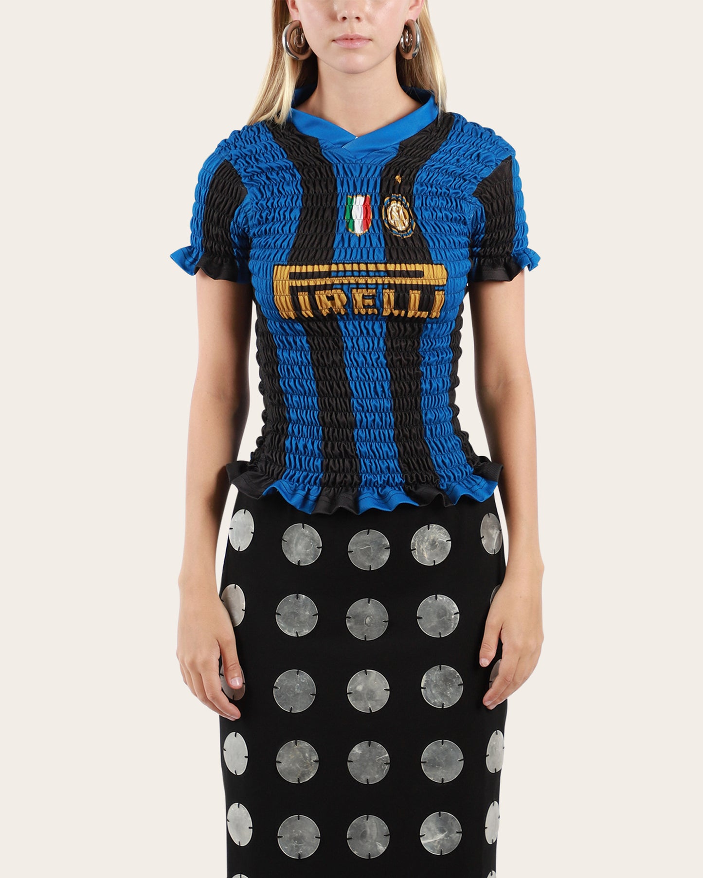 Shirred Football Jersey Large