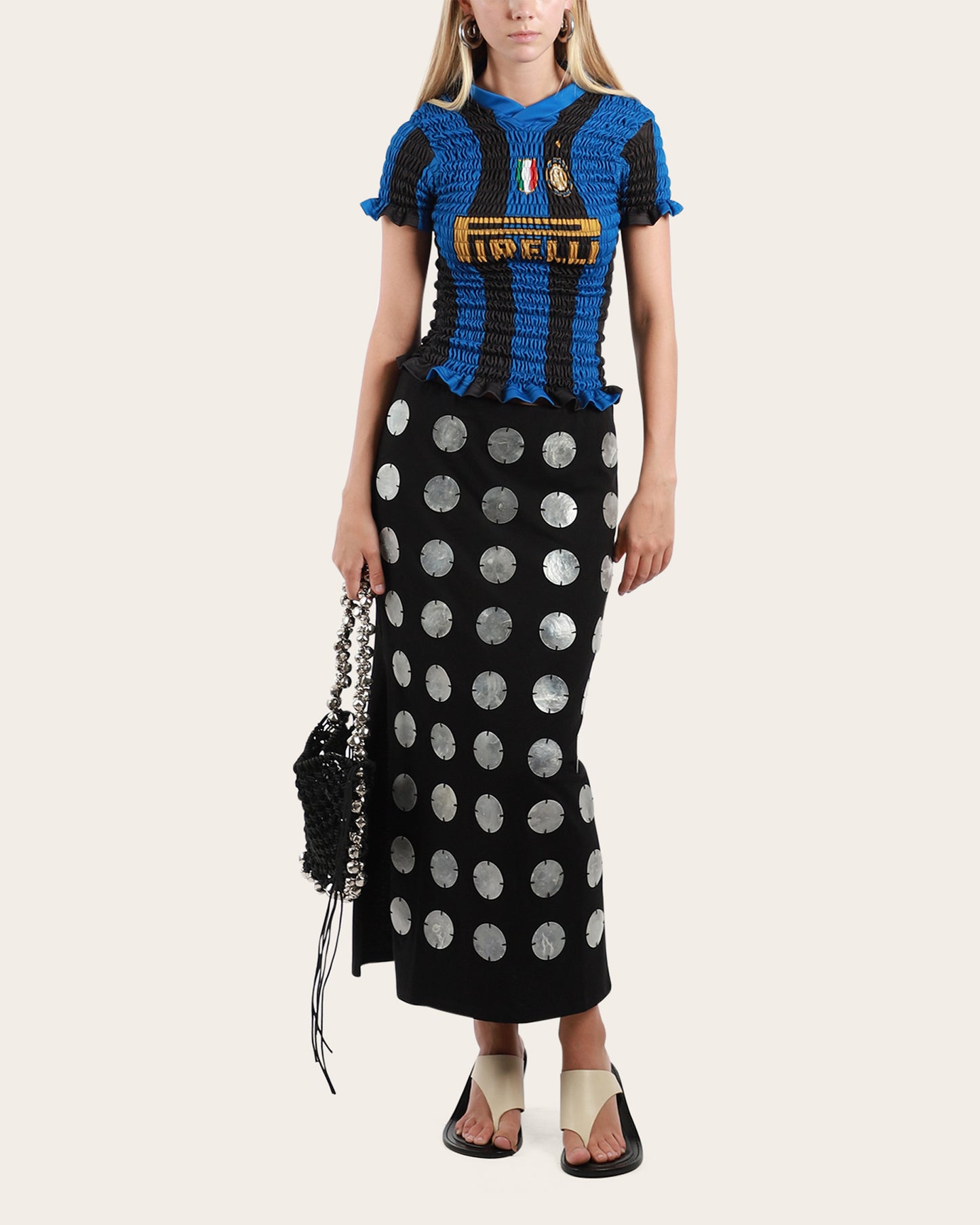 Shirred Football Jersey Large