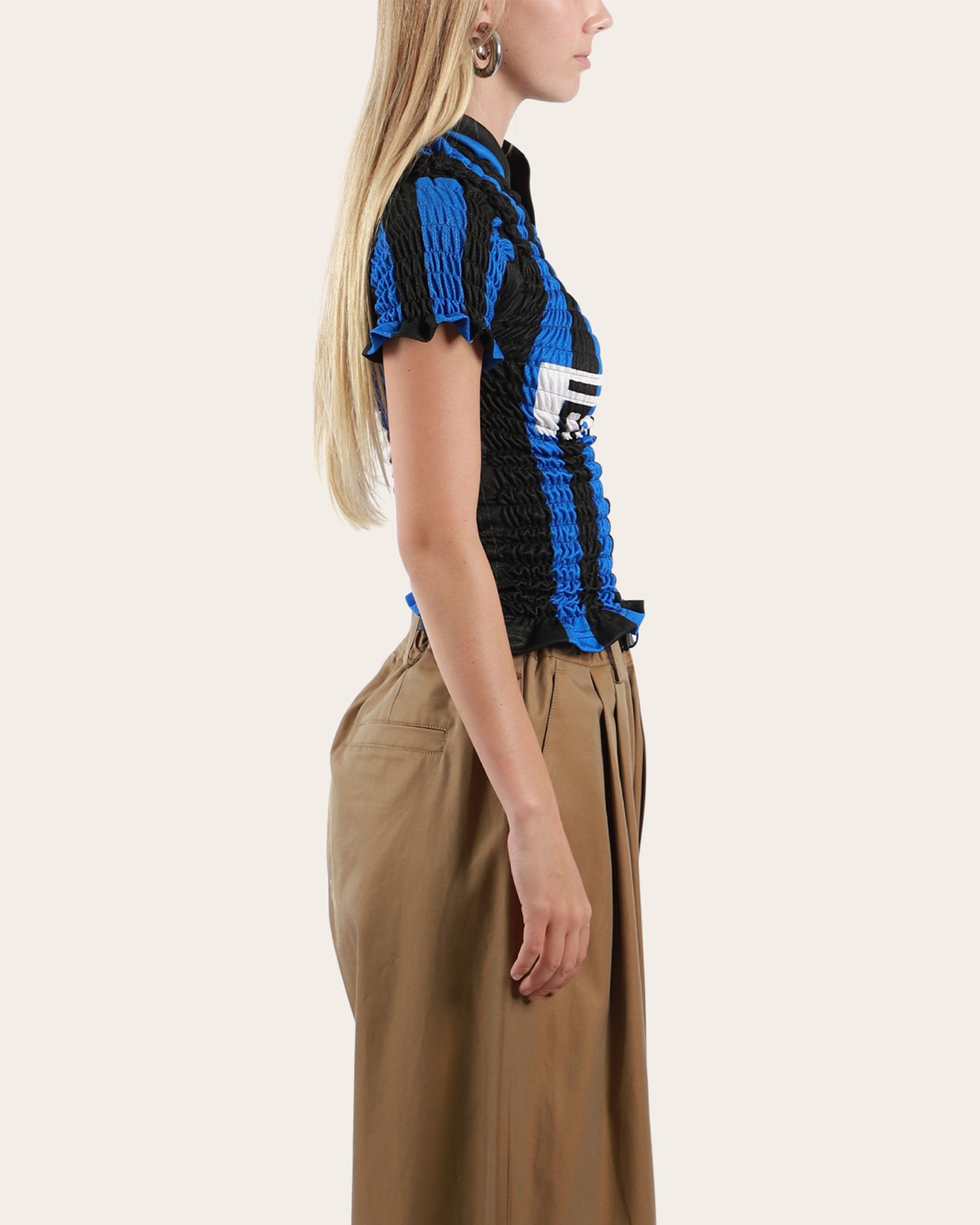 Shirred Football Jersey Medium