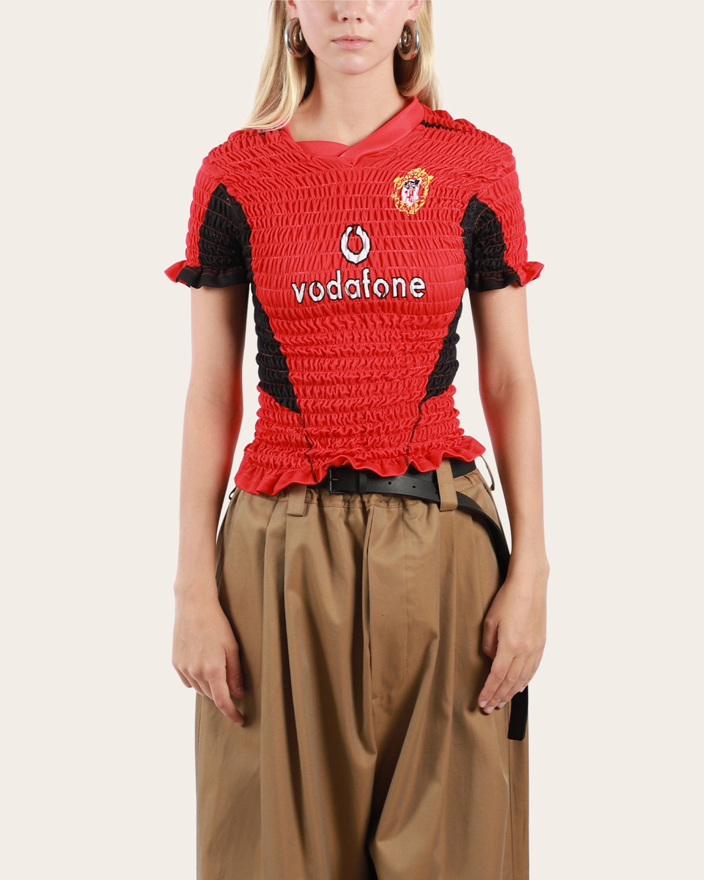 Shirred Football Jersey Medium