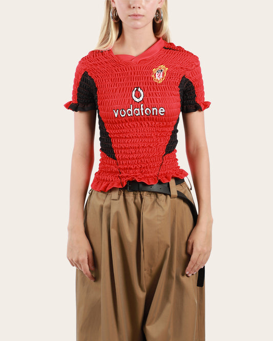 Shirred Football Jersey Medium