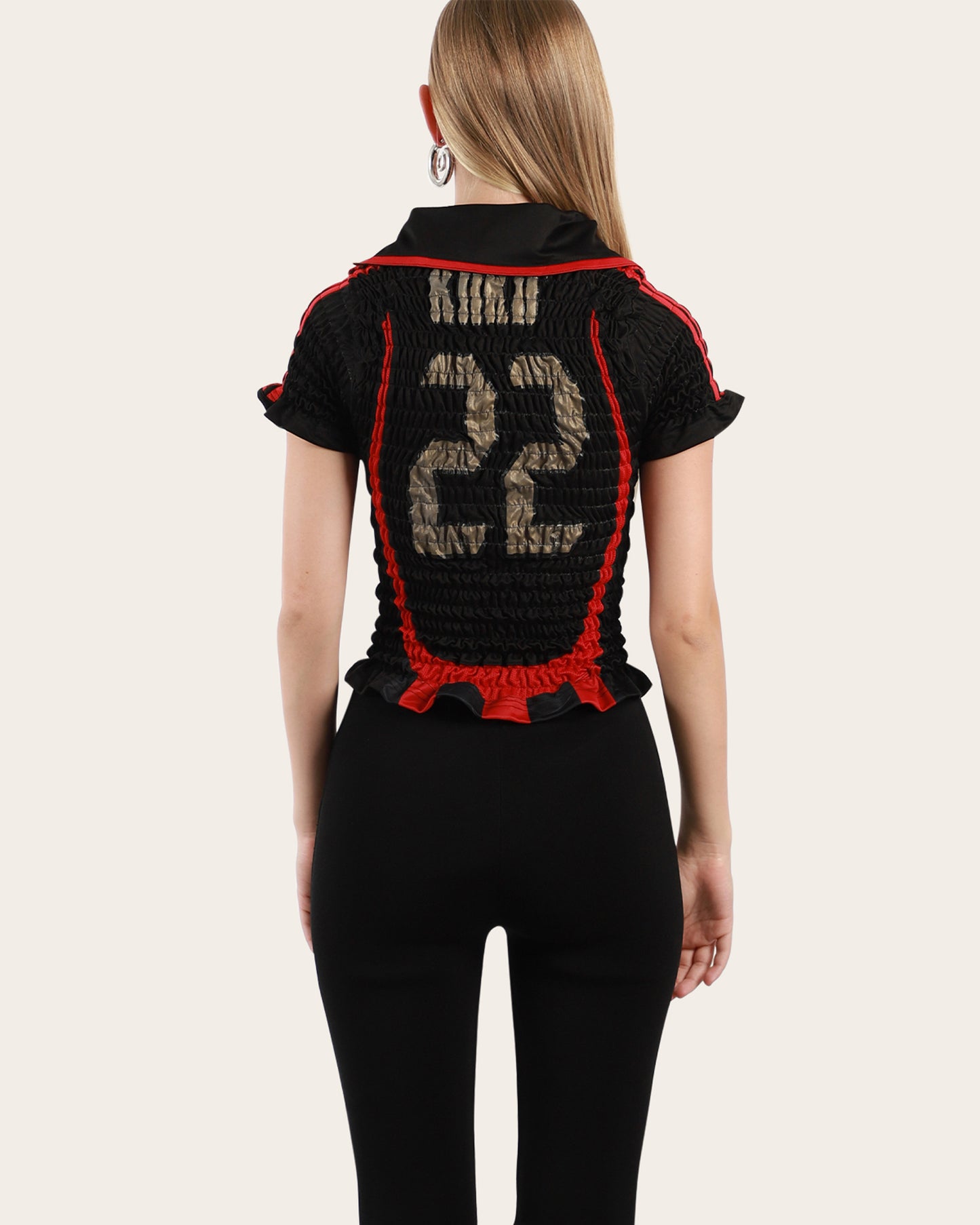 Shirred Football Jersey Small