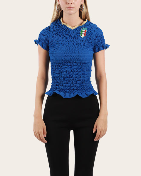 Shirred Football Jersey Small