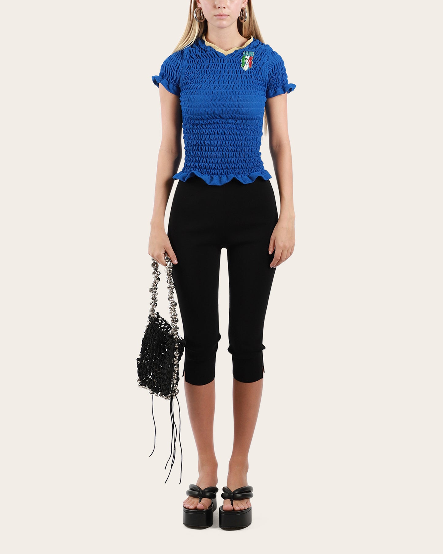 Shirred Football Jersey Small