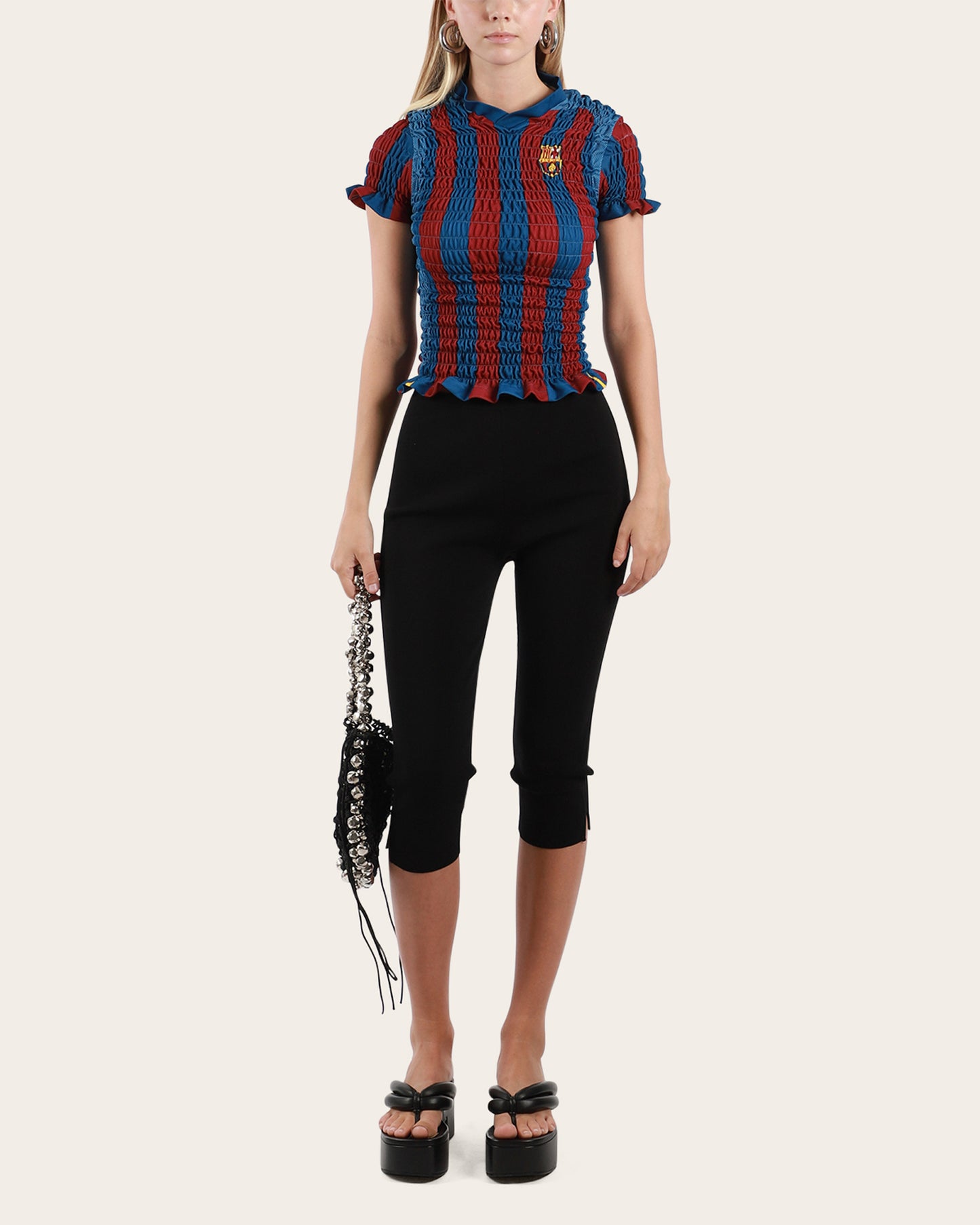 Shirred Football Jersey Small