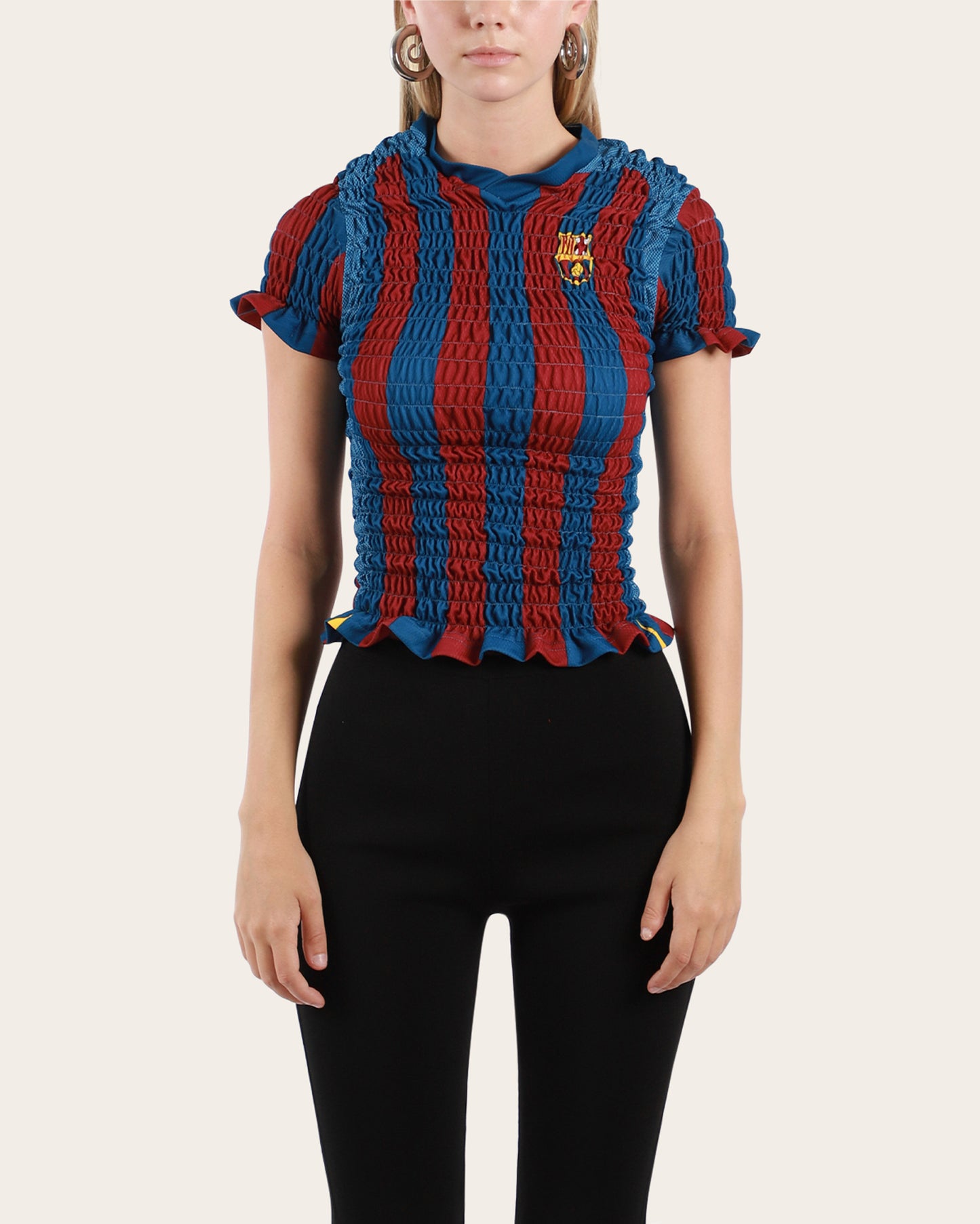 Shirred Football Jersey Small