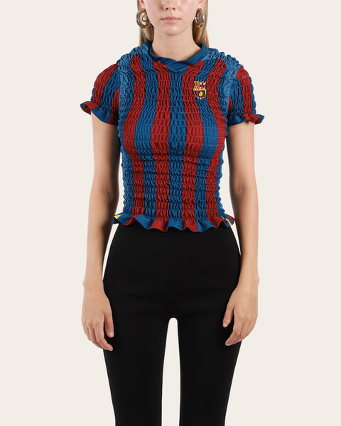 Shirred Football Jersey Small