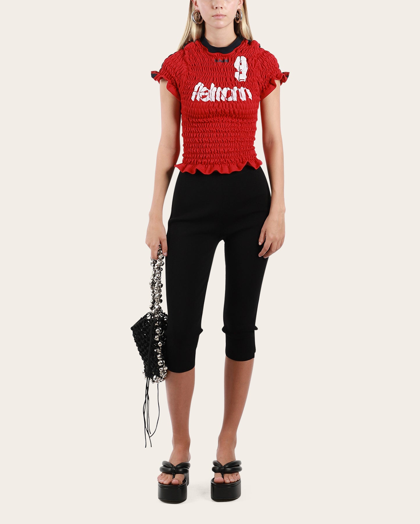 Shirred Football Jersey Small
