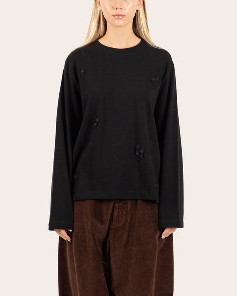Embellished Long-Sleeve T-shirt