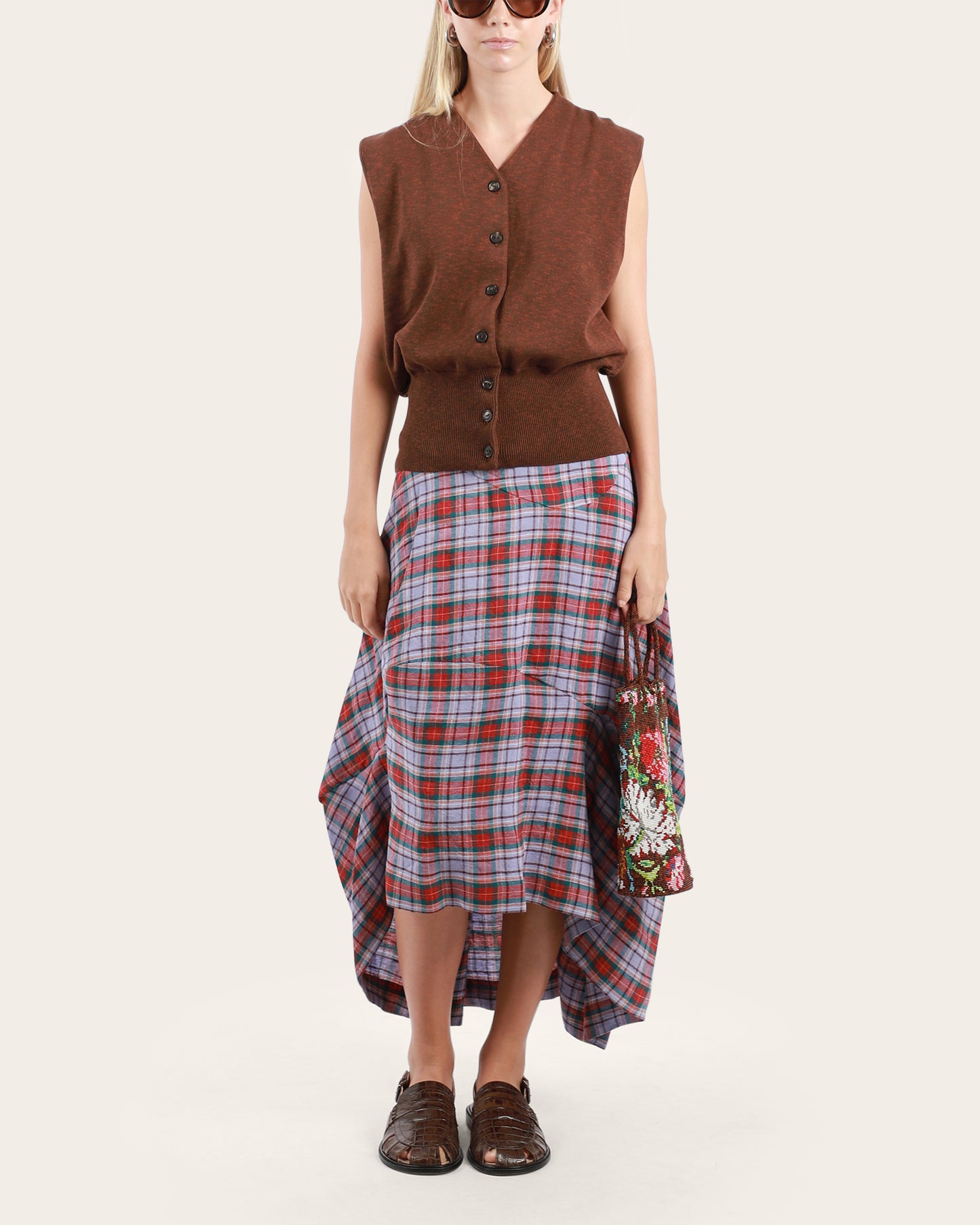 Flecked Cotton Waistcoat