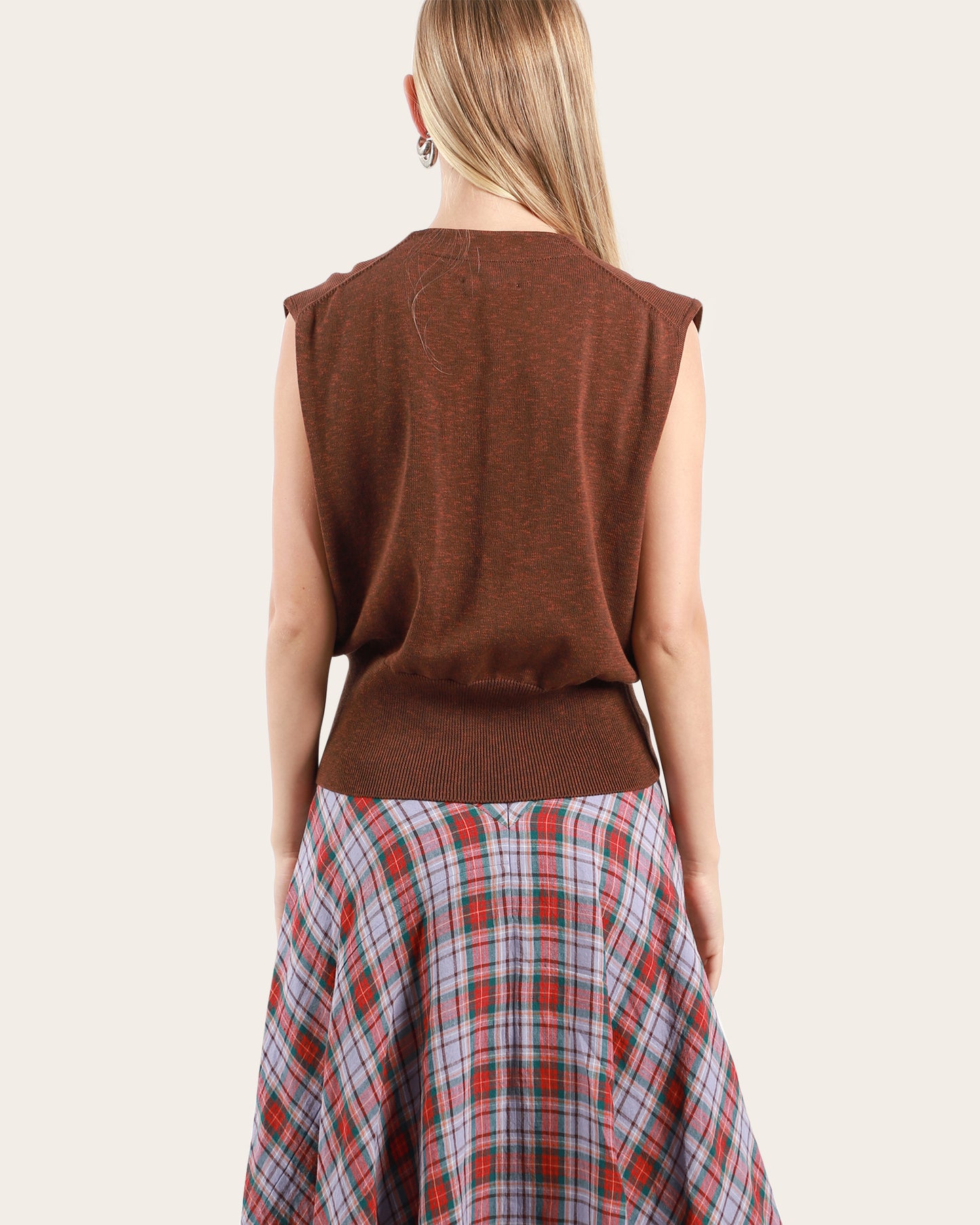 Flecked Cotton Waistcoat