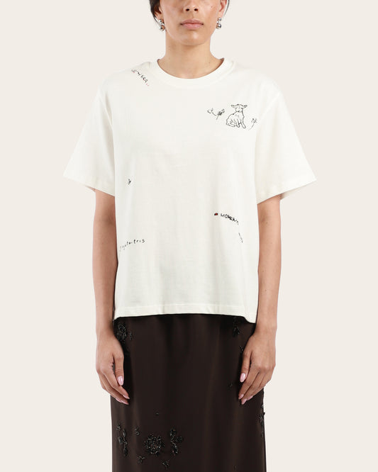 Instante Embroidered T-Shirt White