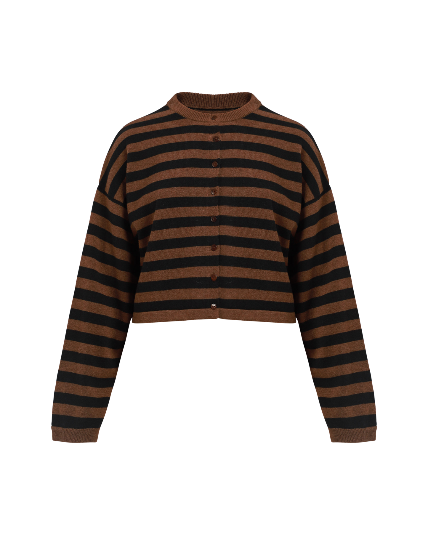 Merino Wool Stripe Cardigan