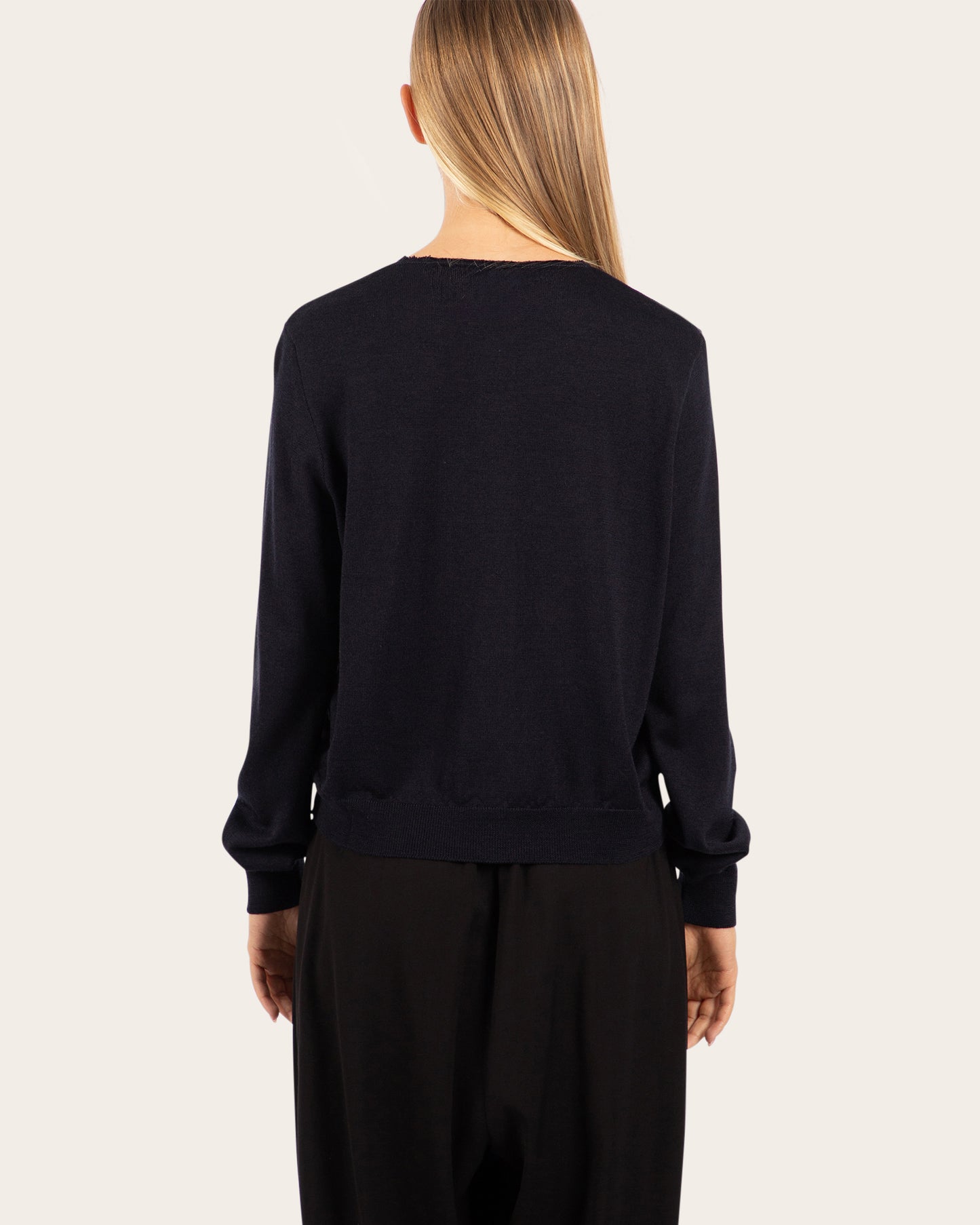 Merino Wool Embellished Cardigan