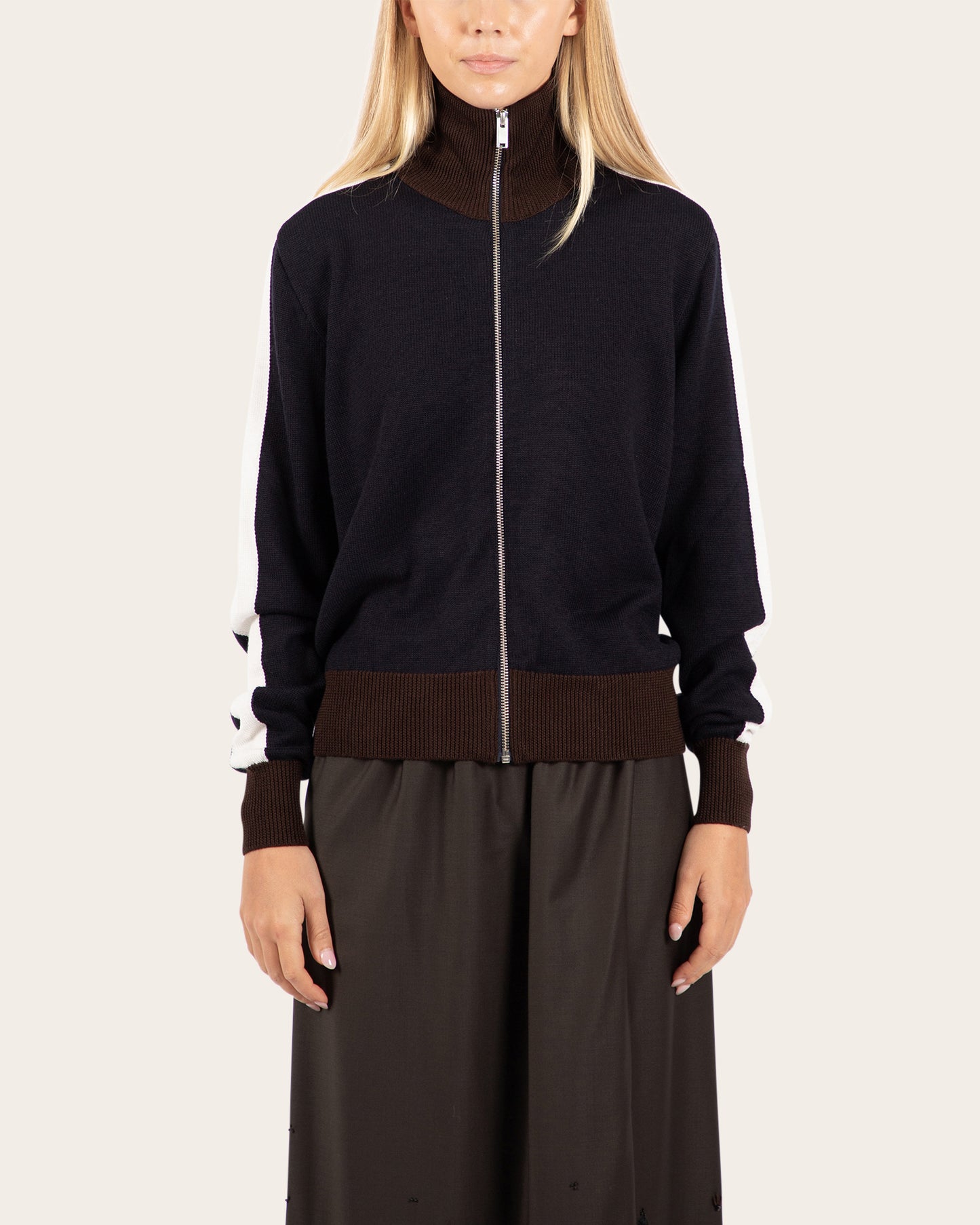 Merino Wool Sporty Cardigan