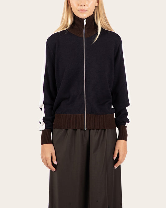 Merino Wool Sporty Cardigan