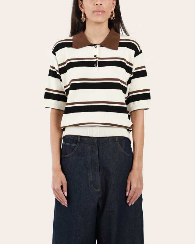 Organic Cotton Striped Polo
