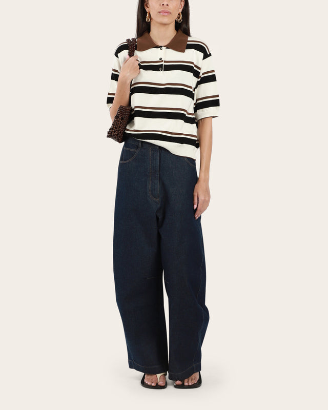Organic Cotton Striped Polo