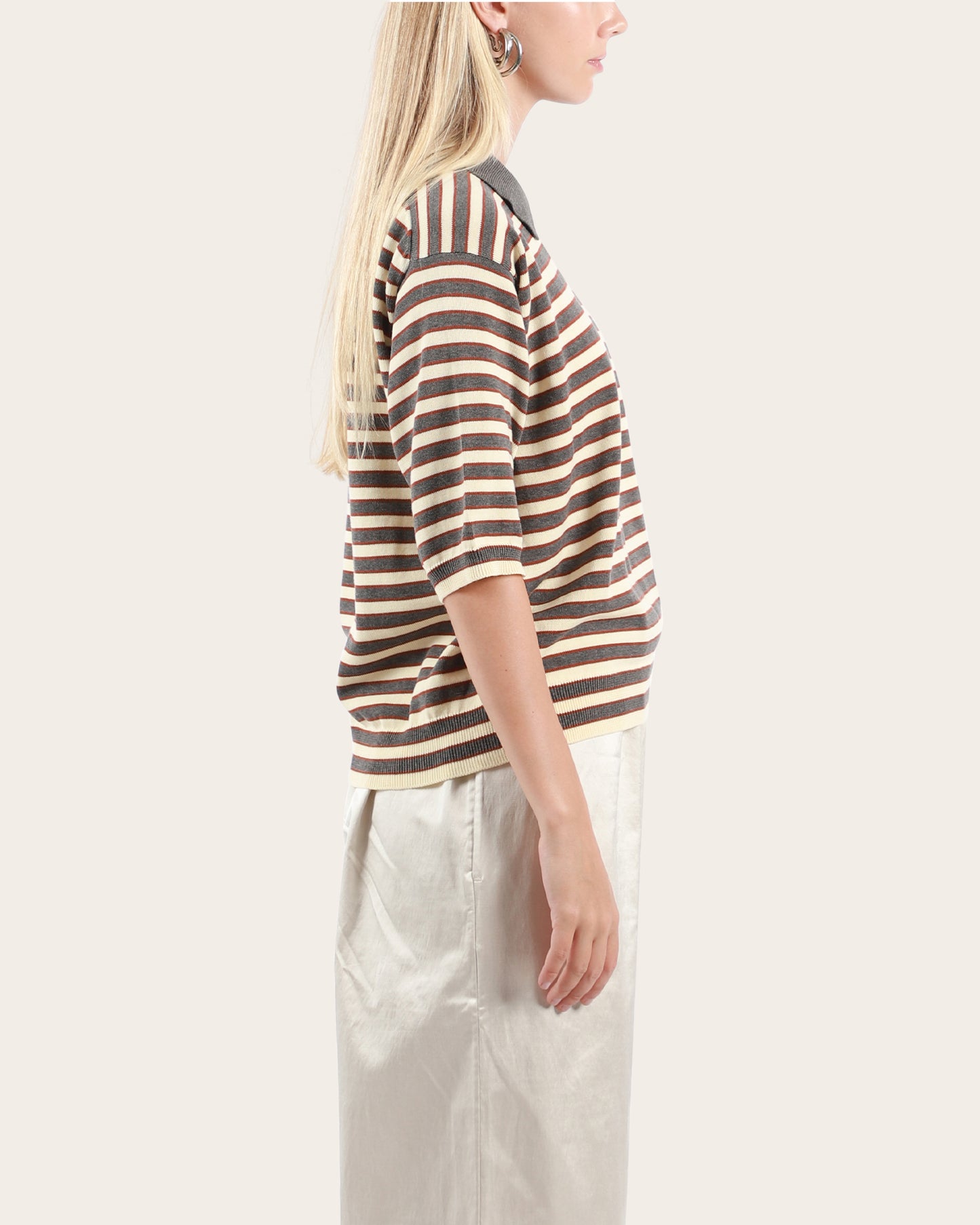 Organic Cotton Striped Polo
