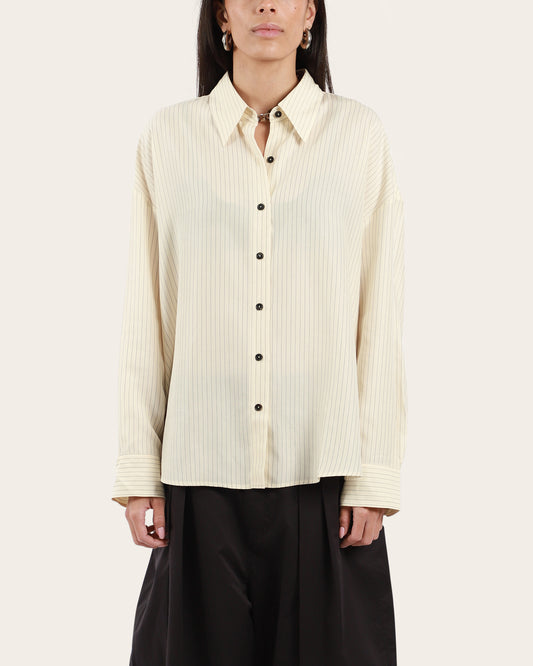 Oversized Pencil Striped Shirt