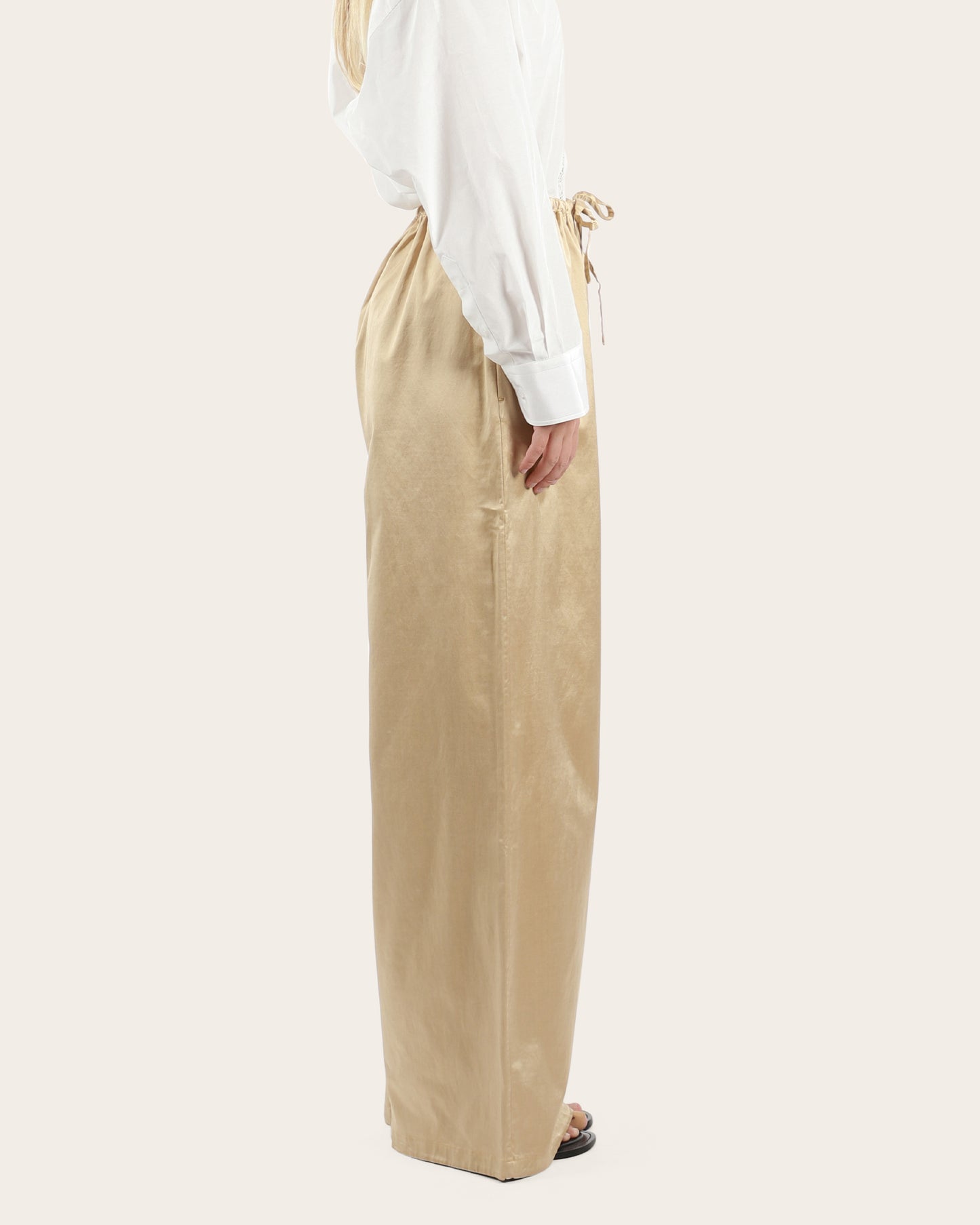 Satin Drawstring Pants