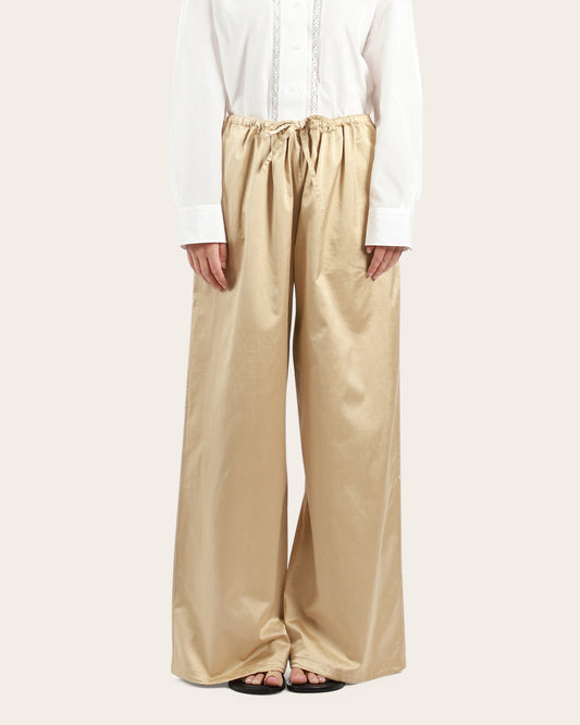 Satin Drawstring Pants