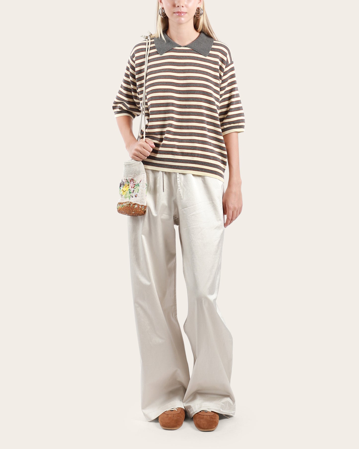 Satin Drawstring Pants