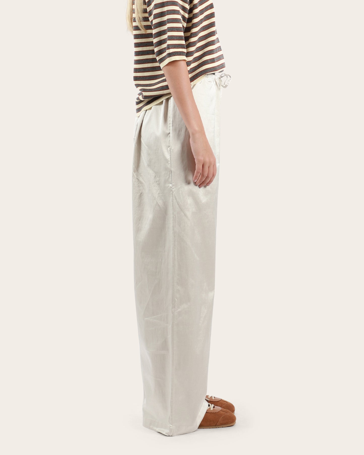 Satin Drawstring Pants