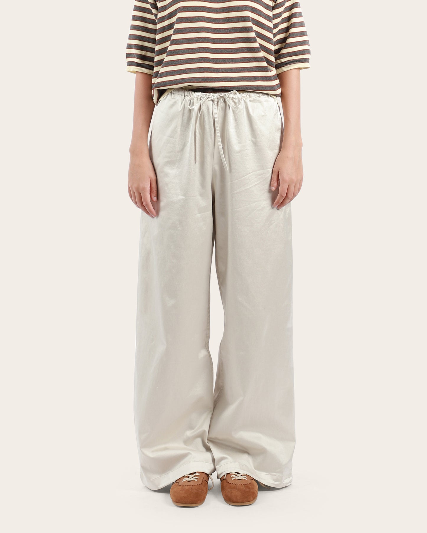 Satin Drawstring Pants