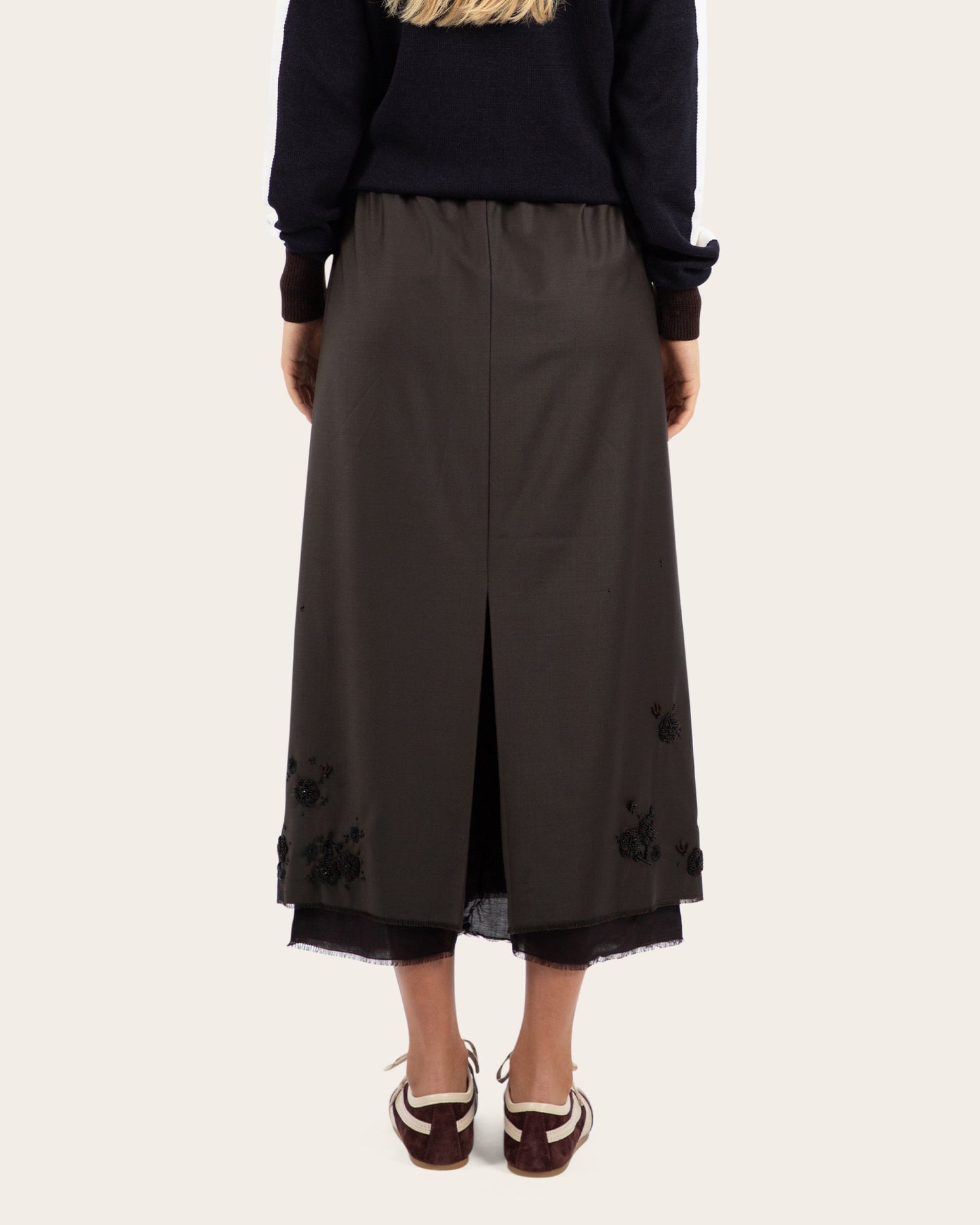 Tailored Embellished Skirt