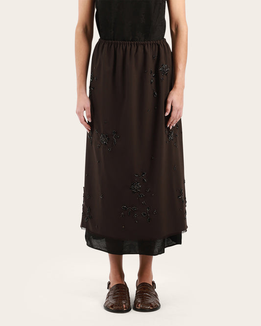 Embellished Tailoring Skirt