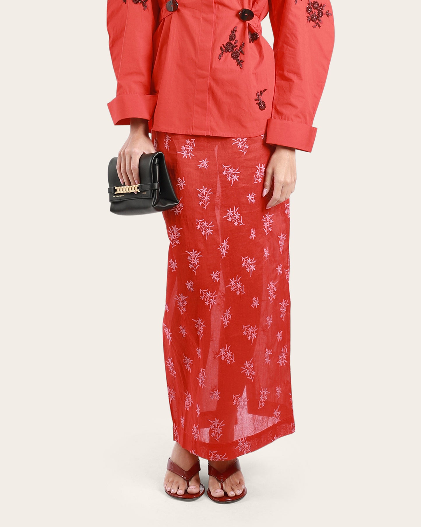 Embroidered Paper Skirt