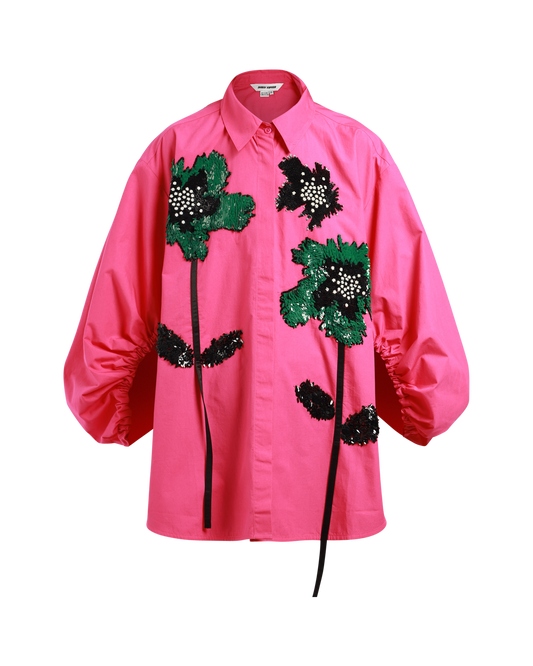 Handcrafted Flower Shirt