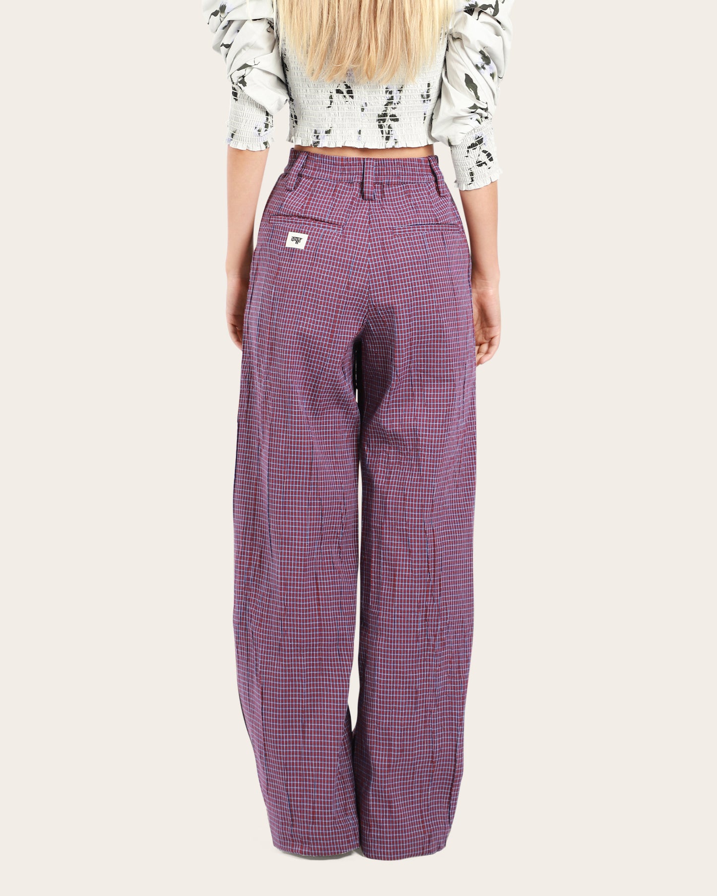 Wide-Leg Bonded Pants