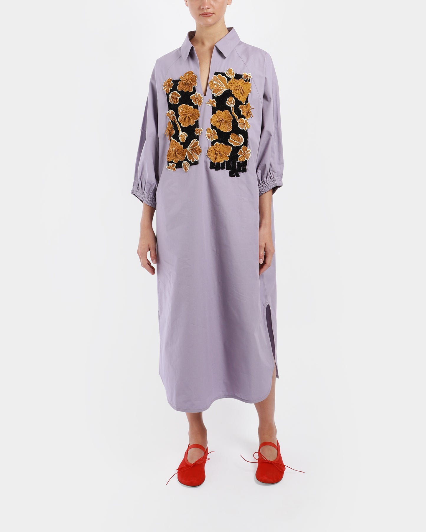 Double Fresco Batwing Dress