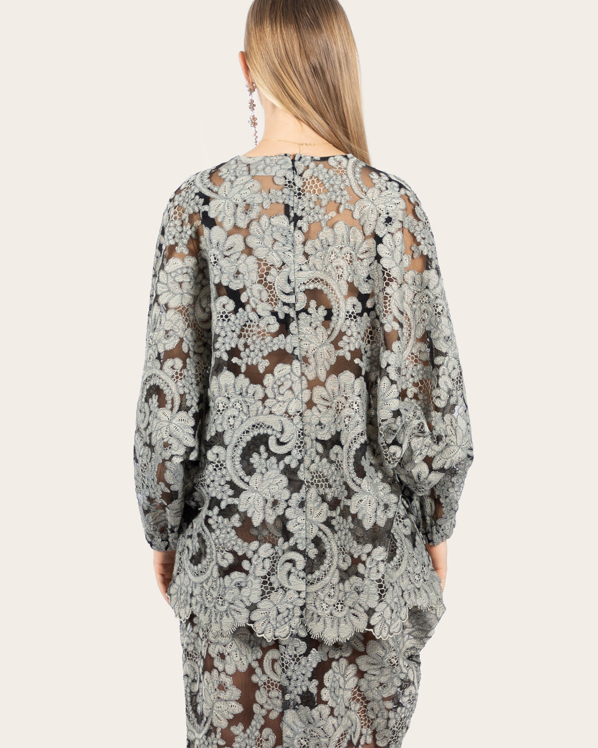 Lace Batwing Top