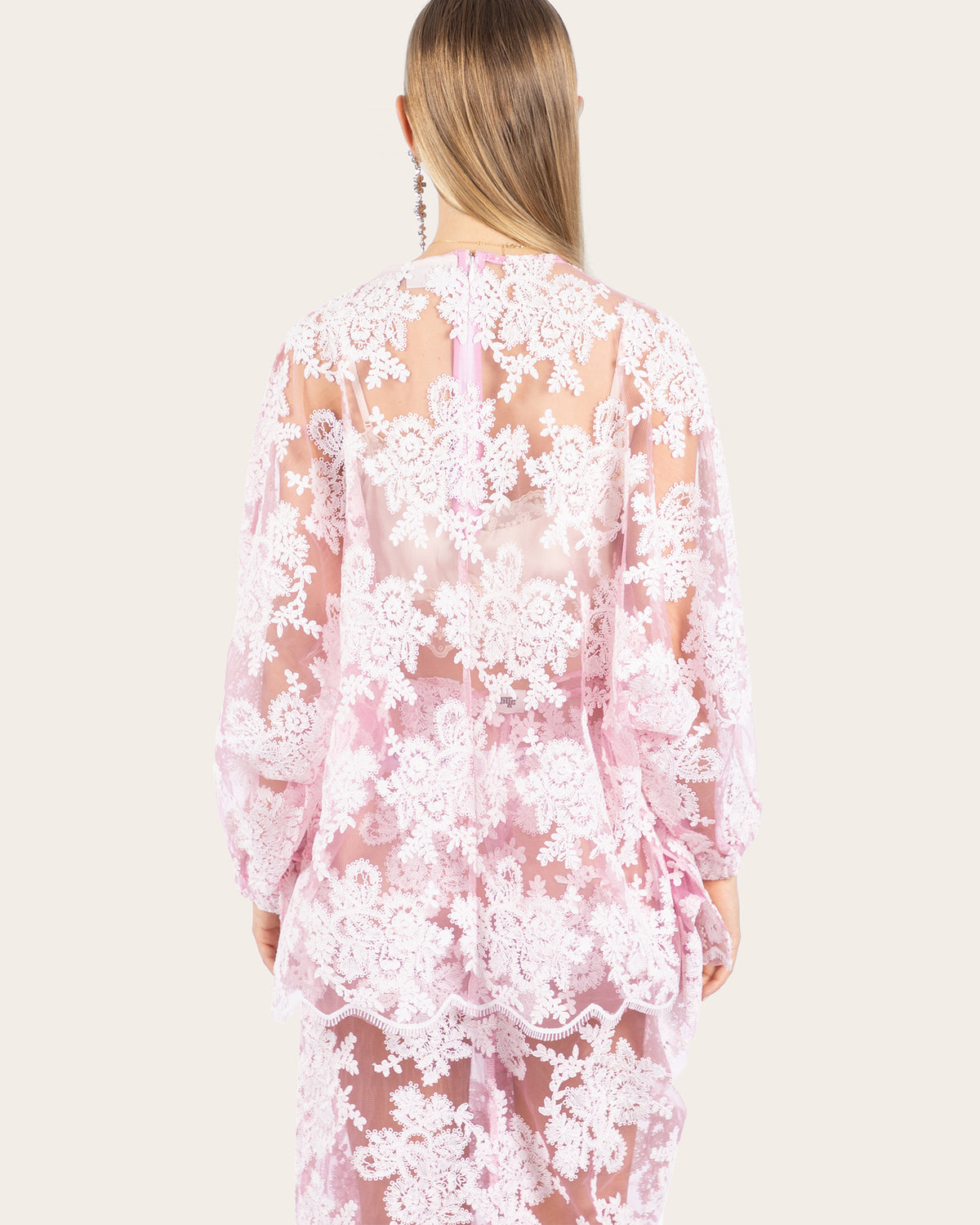 Lace Batwing Top