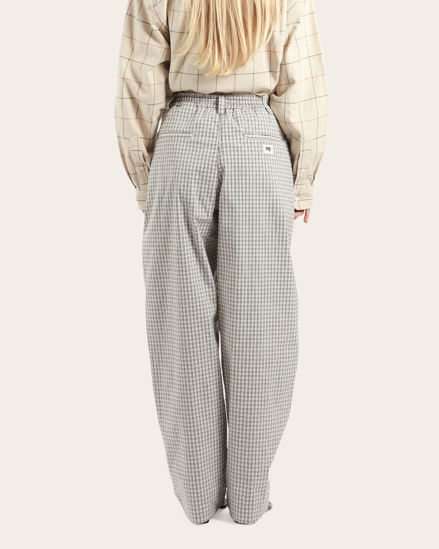 Pleated Barrel Pants