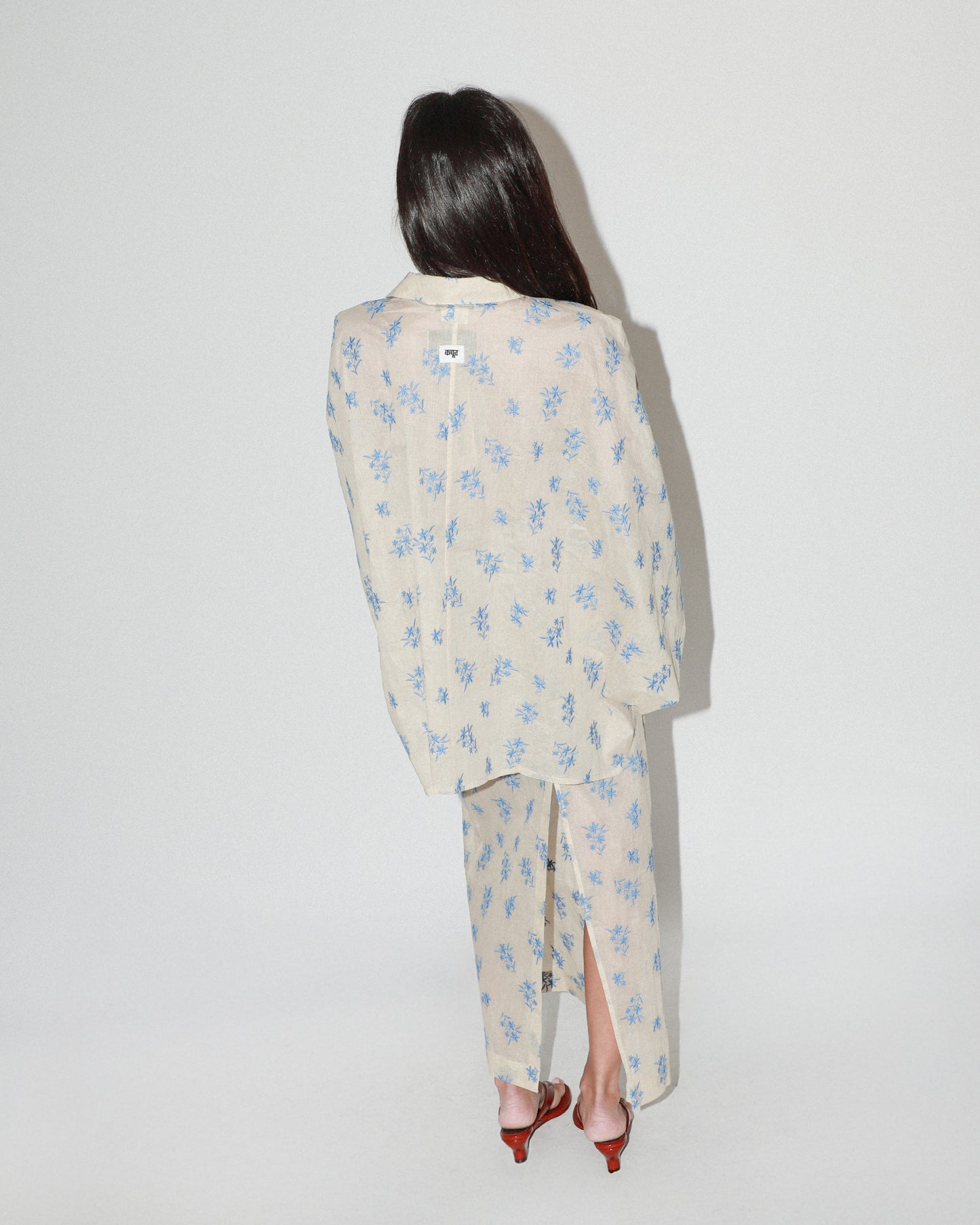 Embroidered Paper Skirt