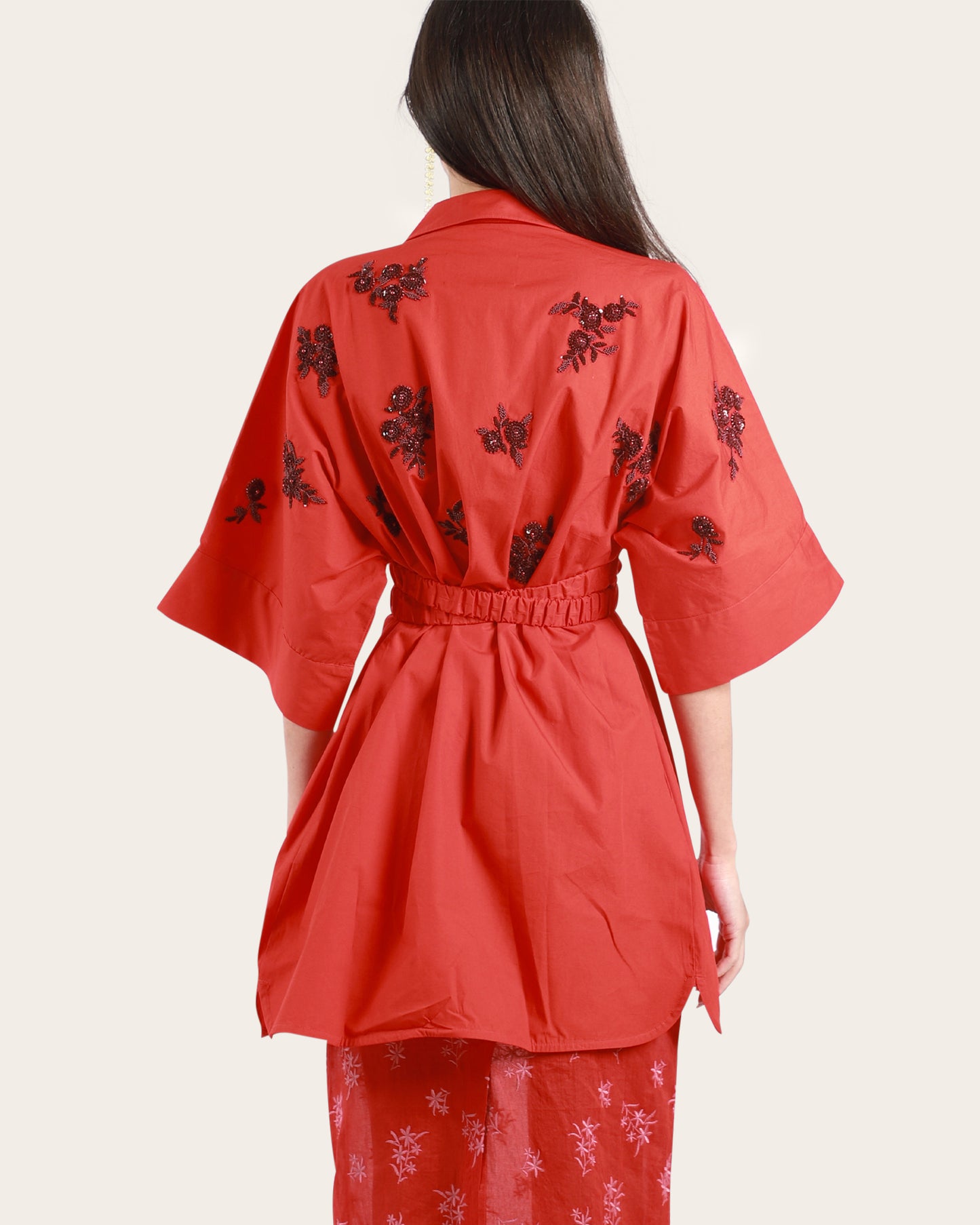 Handcrafted Crossover Mini Dress